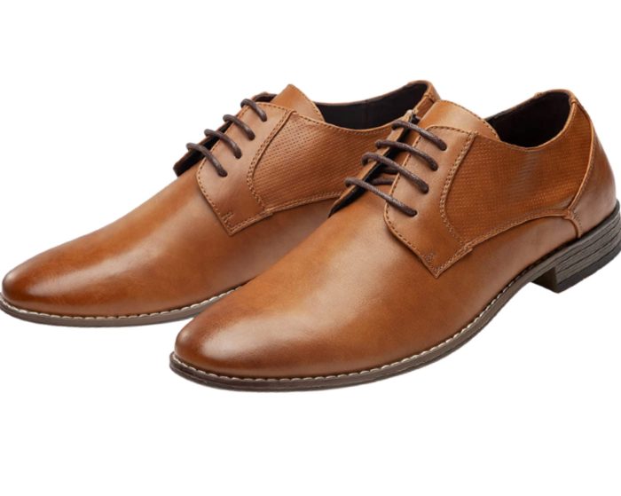 Mens comfortable brown dress shoes