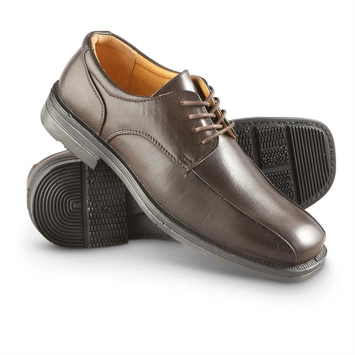 Mens comfortable brown dress shoes