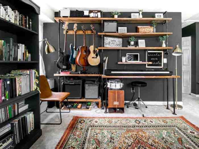 How to decorate a small music room