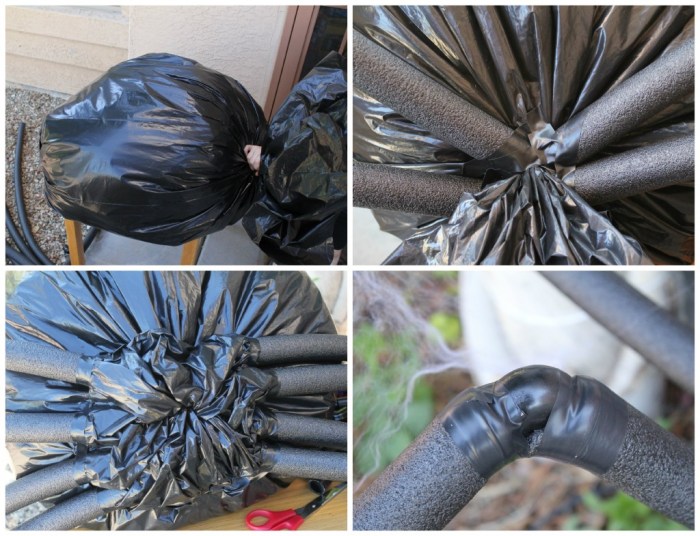 How to make giant spider decoration