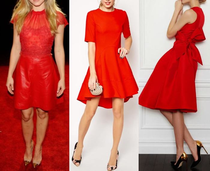 Best color shoes with red dress